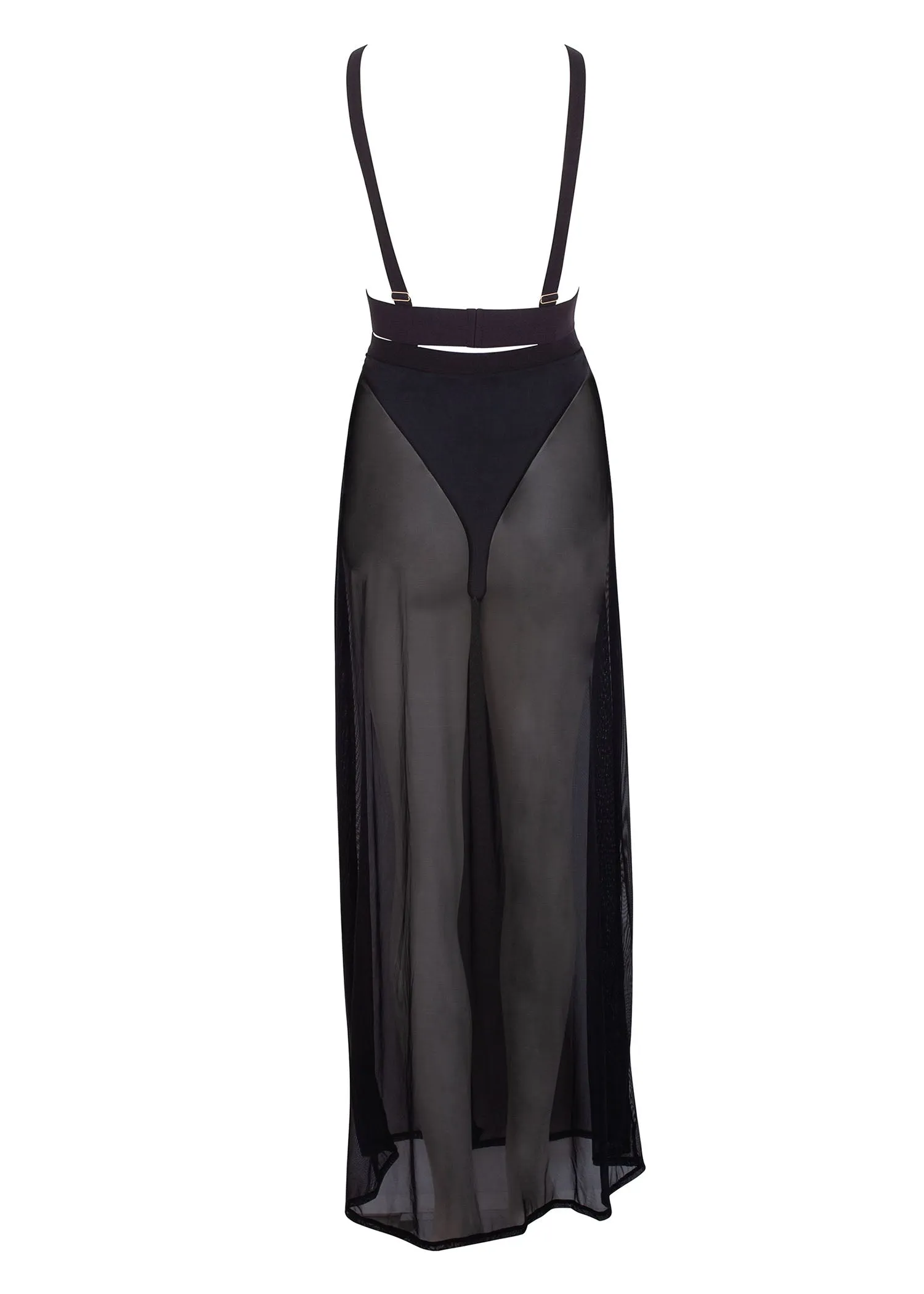 Topaz Long Chemise (Black)